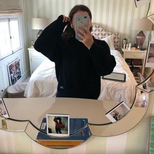 Oversized knit crew neck